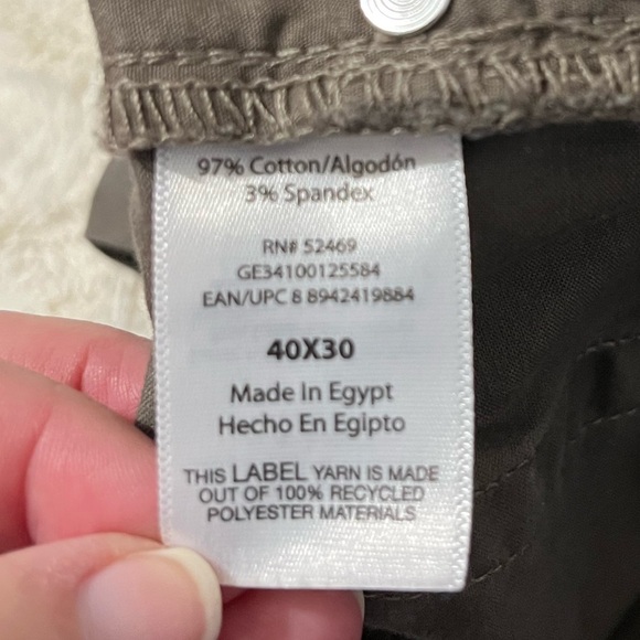 George Men's Chinos in Dark Gray Khaki 40x30 - Picture 8 of 8